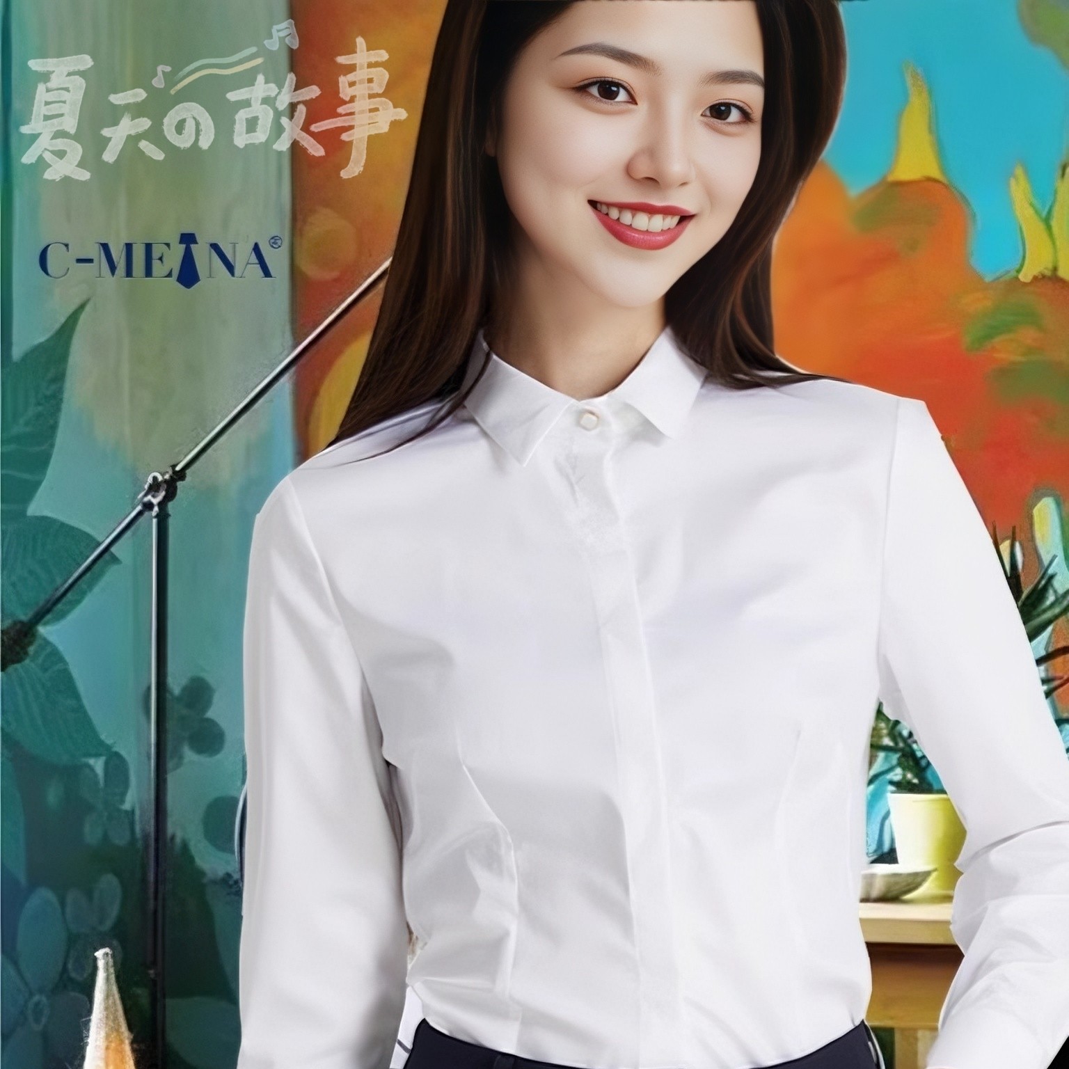 夏季新款女装衬衫竹纤维硬领长袖多色免烫通勤时尚衬衣职业装