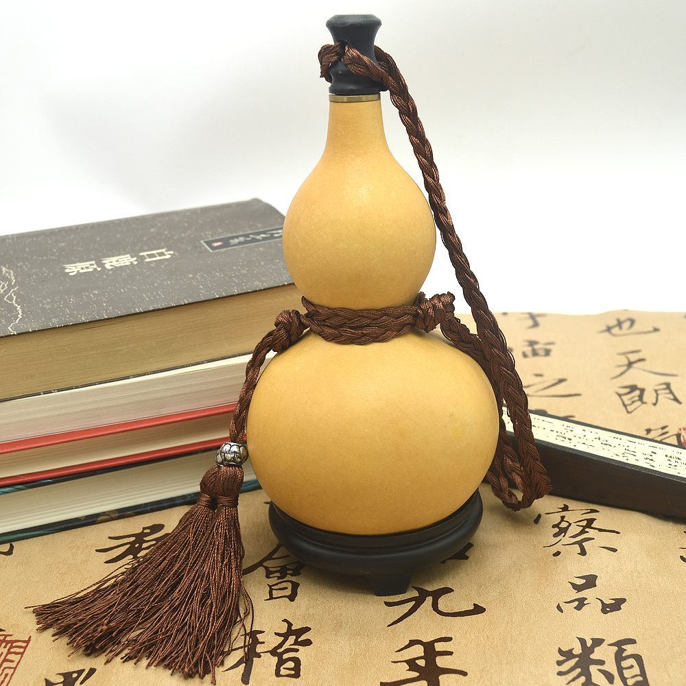 天然仿古酒葫芦随身水壶书房