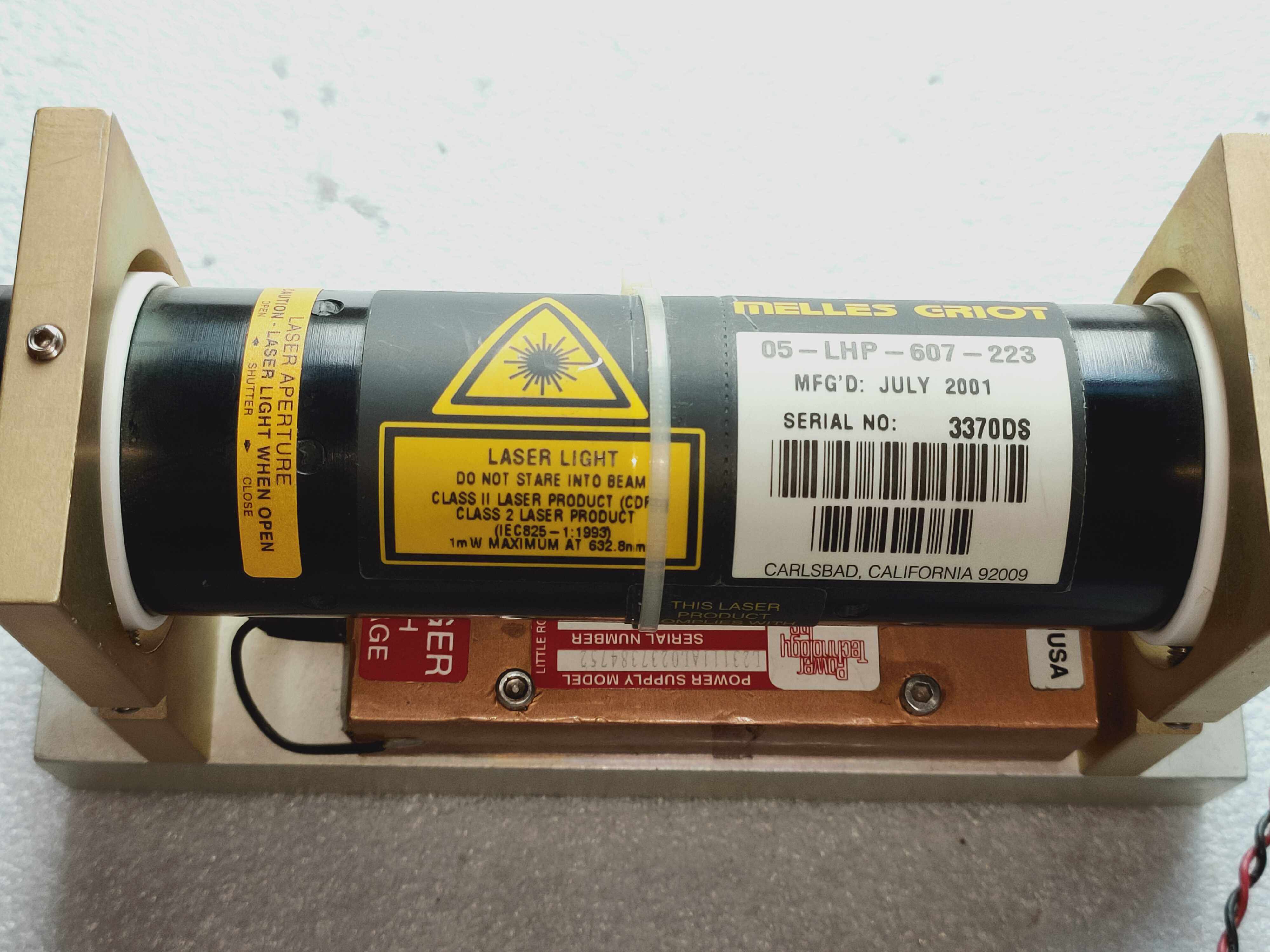 cvi melles griot 线偏振 氦氖激光器 05-lhp-607-223