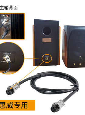 Hivi/惠威1010-iv音箱线M300M200MKIII航空头主副音箱音频线