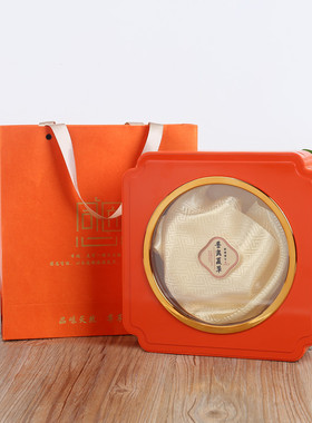 新款燕窝高档包装礼盒亚克力透明冬虫夏草西洋参陈皮橙色空礼盒
