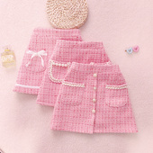 童装 女童小香风半身裙春秋新款 2024韩版 洋气时髦短裙百搭甜美淑女