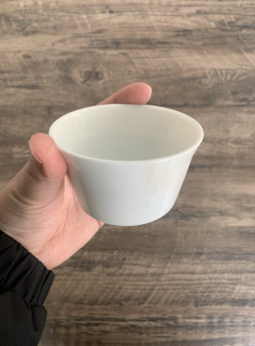 3.5寸白色杯子一口杯陶瓷杯子微瑕