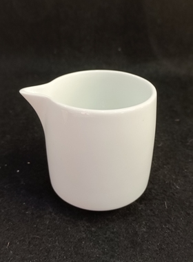 羊脂玉陶瓷公道杯茶水杯奶壶纯白色简约办公室茶海单个微瑕杯家用