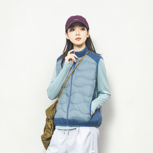 Epicsocotra冬季 户外运动90白鸭绒马甲轻量保暖羽绒背心马夹男女