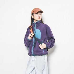 Epicsocotra秋冬户外徒步登山摇粒绒内胆运动休闲抓绒外套男女