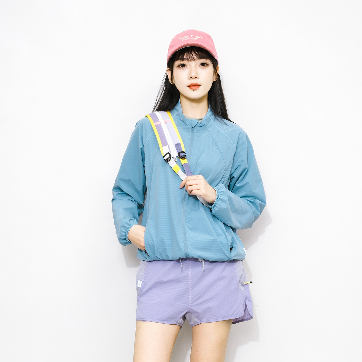 Epicsocotra美国莱卡原纱防晒衣速干皮肤衣男女运动立领夹克外套