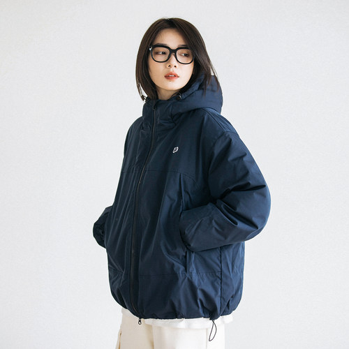 Epicsocotra冬装户外休闲加厚防水宽松90白鸭绒连帽羽绒服 男女