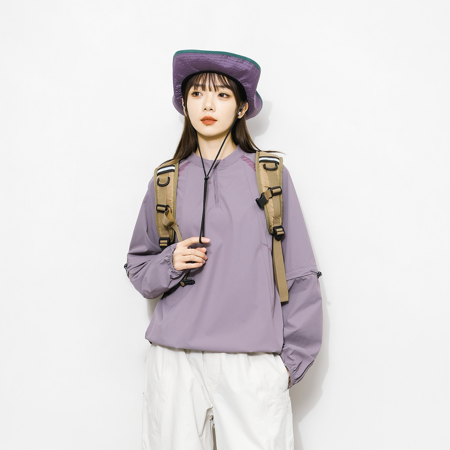 Epicsocotra2026春季户外山系轻量可拆卸长袖短袖T恤徒步骑行上衣