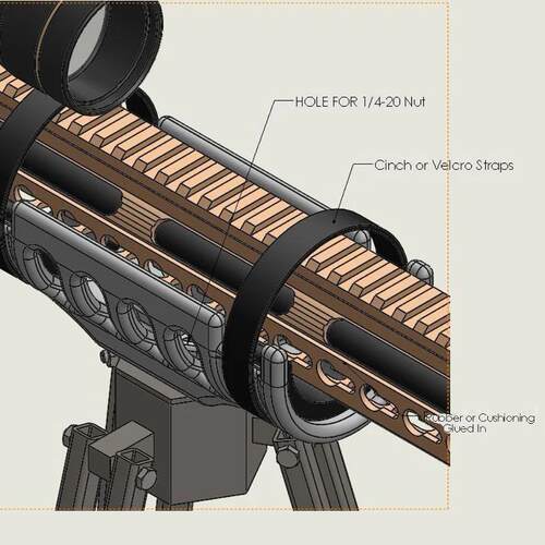 MSR捷鹰DSR 98K M24 SVD AWM等射击狩猎枪支撑架三脚架枪托架座