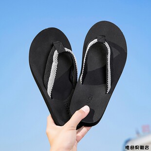 男青年人字拖布带夏日本潮流百搭时尚户外防滑沙滩软底夹趾凉拖鞋