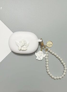 ins可爱小天使适用魔音BeatsStudioBuds+蓝牙耳机保护套连体硅胶魔音BeatsStudioBuds耳机保护套软壳
