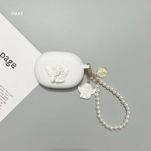 ins可爱小天使适用魔音BeatsStudioBuds+蓝牙耳机保护套连体硅胶魔音BeatsStudioBuds耳机保护套软壳