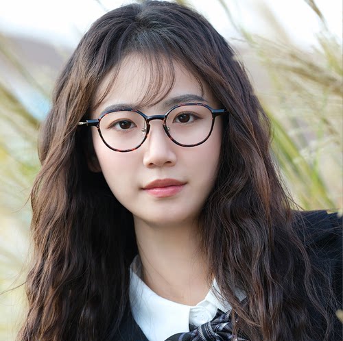 百世芬新款16106X超轻圆框可配度数显脸小眼镜框素颜女款眼镜架