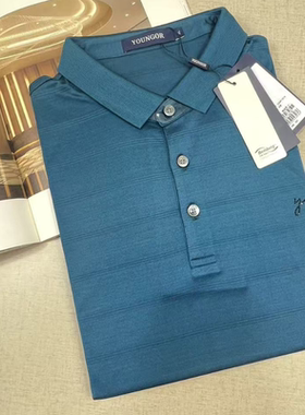 专柜880 雅戈尔 冰丝男士夏季短袖T恤 正品POLO衫 540164GCA