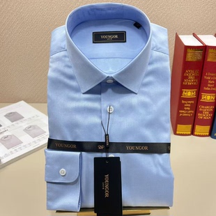【全棉免烫】雅戈尔春季新款男士长袖衬衫商务宽松衬衣114778HBA