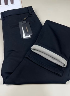 雅戈尔男士秋冬款薄绒弹力休闲裤标准版加厚款325410AWA