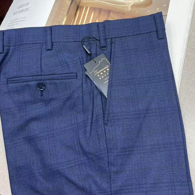 雅戈尔男修身抗皱羊毛桑蚕丝西裤