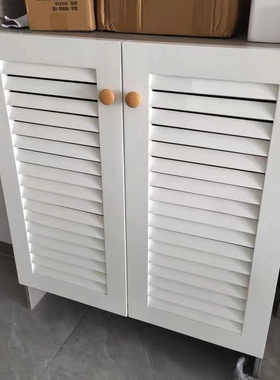 松木百叶门鞋柜门燃气验收门橱柜门厨房燃气表百叶门天然气定做