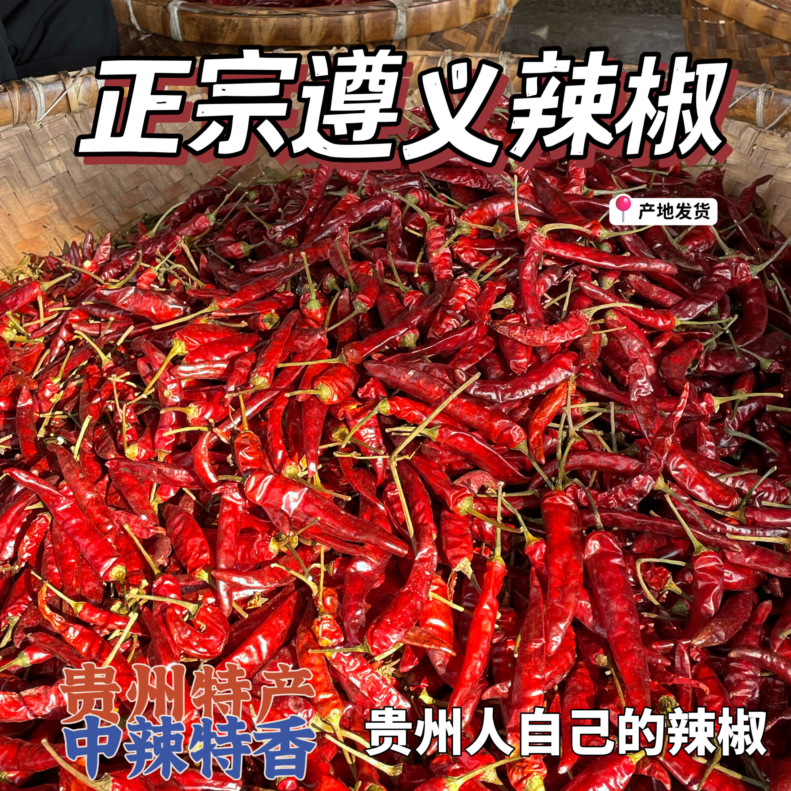 贵州特产遵义条子椒中辣特香贵州艳椒500g遵义辣椒