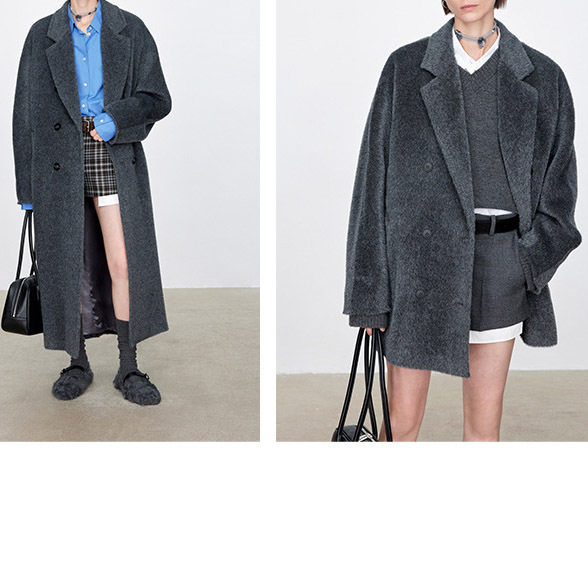 joc镇店王炸 秘鲁嵿级100%alpaca阿尔巴卡经典长毛皮草感大衣