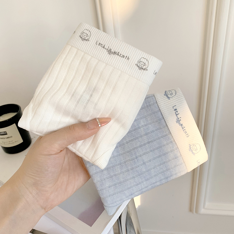 高弹螺纹纯欲少女抑菌女士三角裤