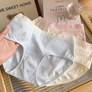 甜味小熊 女加长裆女生女士柔软纯棉中腰可爱舒适透气婴儿棉 内裤