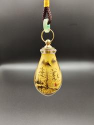 瓶内画水滴内画鼻烟壶把玩老北京鼻烟送礼