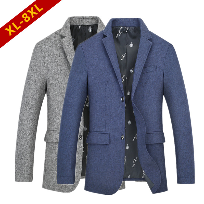 春季新品加肥加大码男士西服胖子大号休闲商务西装肥佬便西外套潮