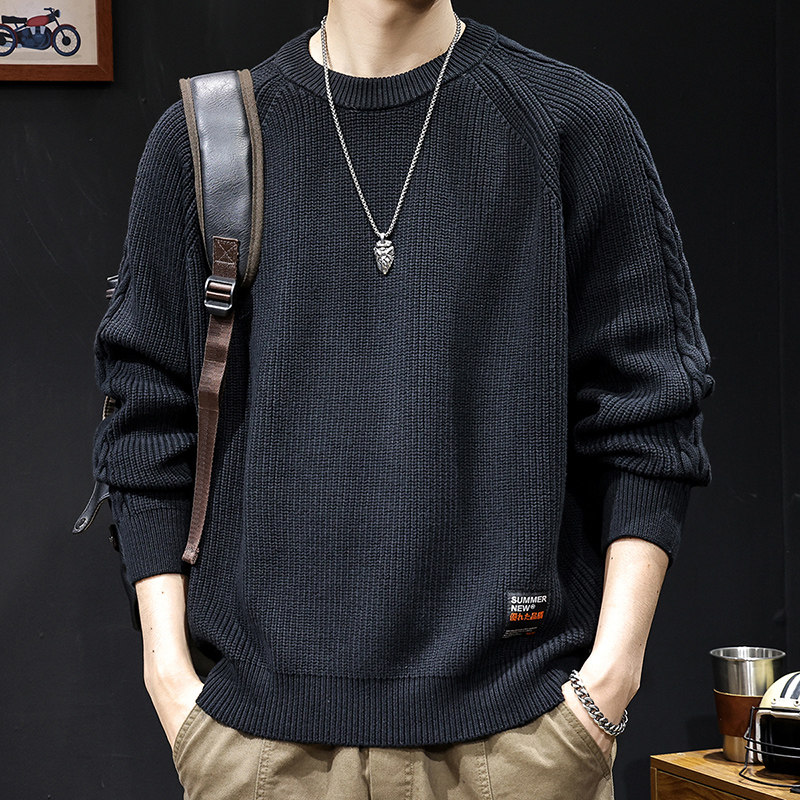 慵懒高级感毛衣男冬季2025新款大码美式重磅潮牌男士冬款长袖针织