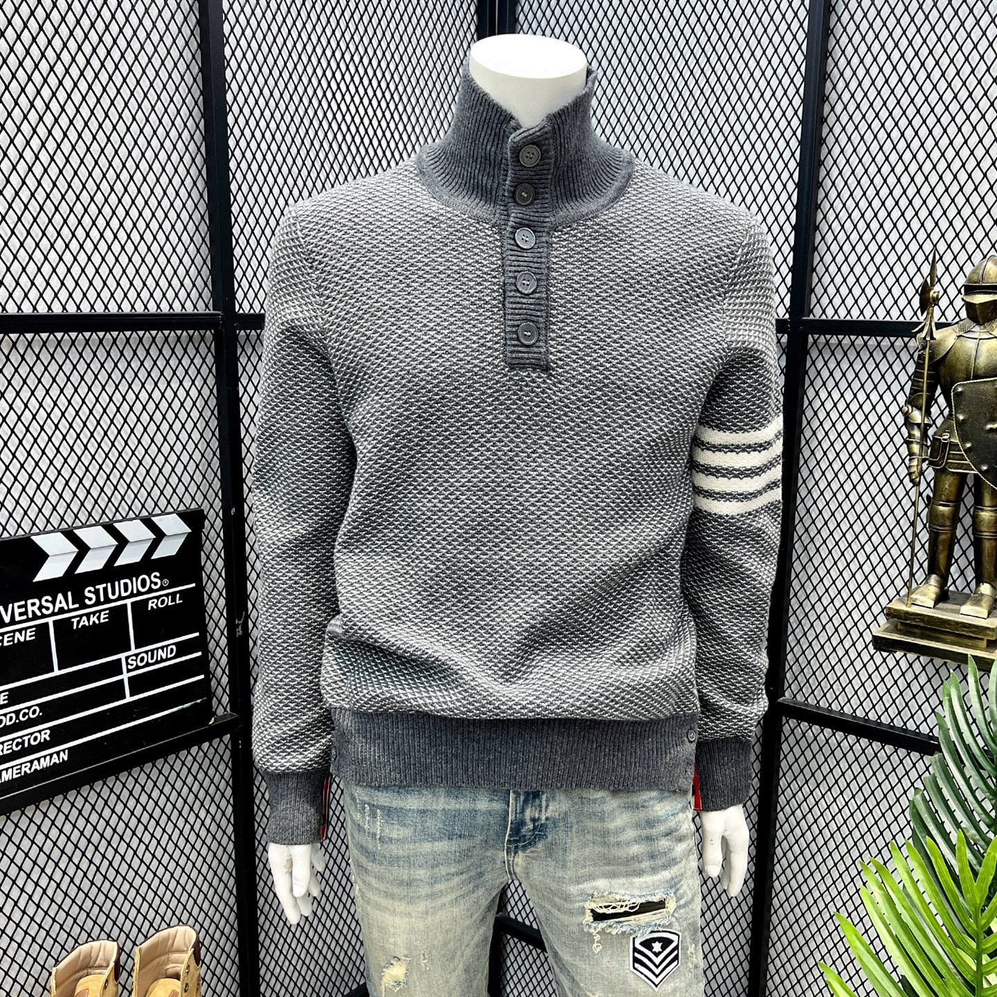 加厚男士毛衣2025新款半高领冬季保暖针织打底衫老钱风内搭高端潮,男装,针织衫/毛衣,淘宝优惠券,粉丝福利购,淘宝优惠卷