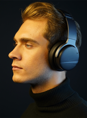 SHIVR NC18头戴式3D无线智能主动降噪中高端出口外销品牌蓝牙耳机