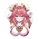 原神游戏八重神子美女胸部电脑办公立体护腕鼠标垫硅胶手腕垫定制