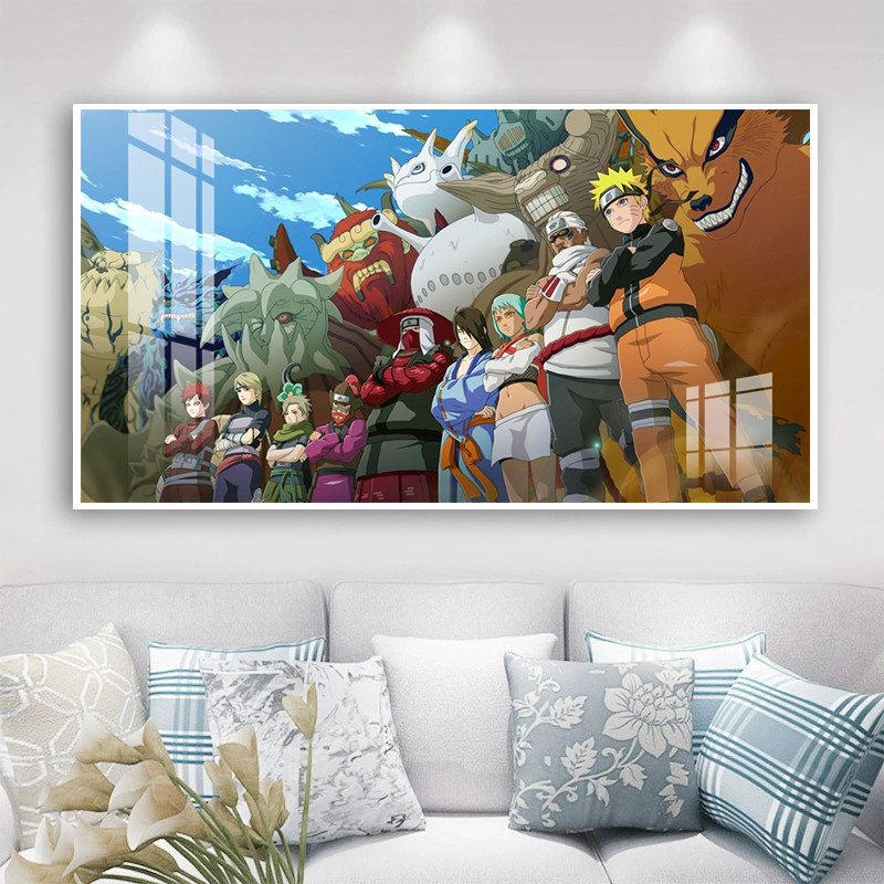 火影忍者十字绣鸣人人柱力横版2023新款线绣九尾手工满钻5d钻石画