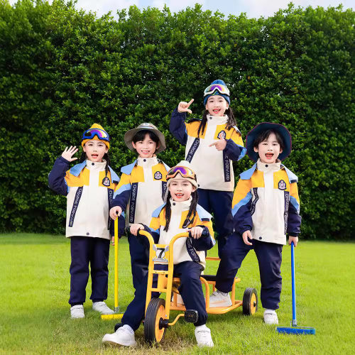 小学生校服冲锋衣三件套儿童运动班服套装学院风幼儿园园服春秋装