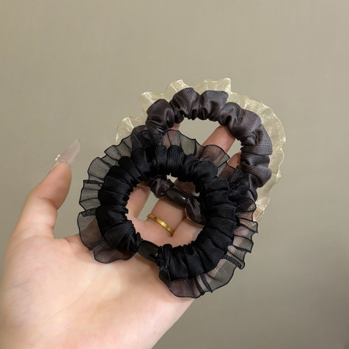 诗情画意简约蕾丝小肠发圈