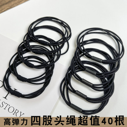 黑色高弹力耐用简约发圈