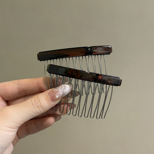 蝴蝶结刘海梳发卡子发梳一字夹顶夹碎发夹子头饰插梳卡梳防滑气质