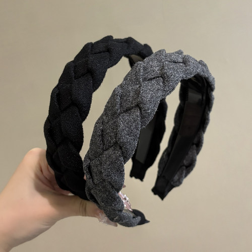 诗情画意大麻花绒布发箍