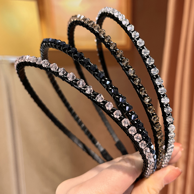 细款仿水晶发箍百搭头箍