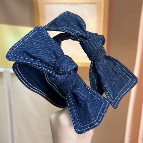 诗情画意《蝴蝶结牛仔发箍》
