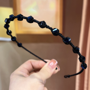 仿水晶发箍女细款 头箍压发卡发捆头饰洗脸高级感发窟气质百搭外出