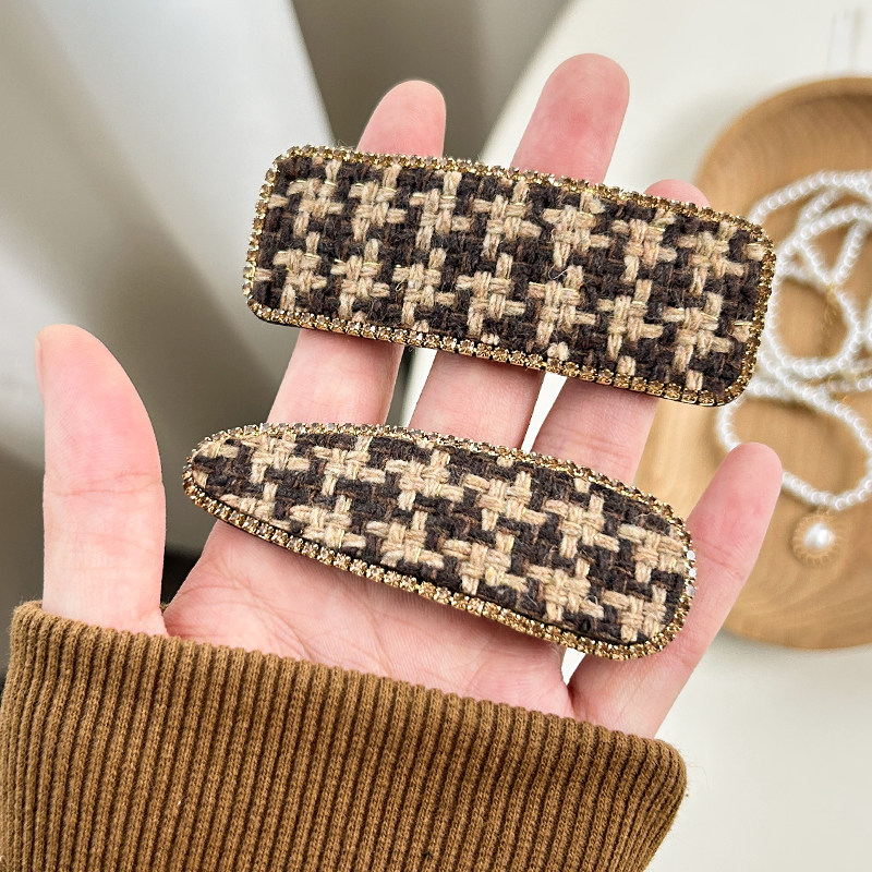 诗情画意《千鸟格bb夹》