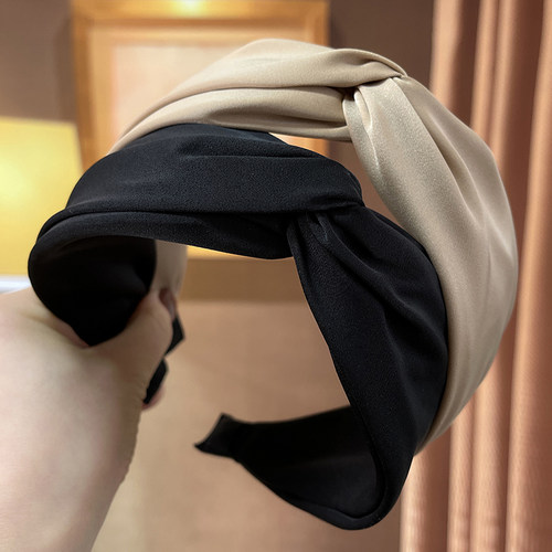 扭结布艺宽边发箍头箍