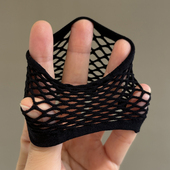 高弹力耐用洞洞头绳小橡皮筋发圈女扎头发绳头饰网红宽扁简约气质