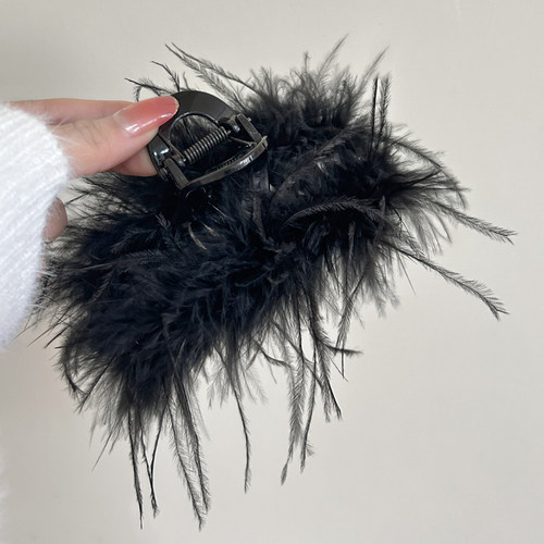 诗情画意羽毛大号抓夹