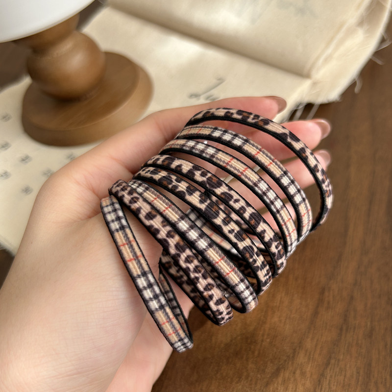 豹纹格子头绳小橡皮筋发圈女扎头发绳头饰手链编绳高马尾皮套皮圈,饰品/流行首饰/时尚饰品新,发饰,淘宝优惠券,粉丝福利购,淘宝优惠卷
