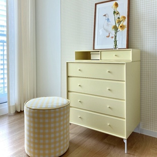 monta*a同款中古彩色北欧ins模块柜卧室客厅储物收纳柜五斗柜定制