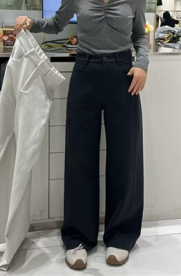 图作L0113春季新款2026年高腰显瘦直筒裤女窄版阔腿裤休闲女裤