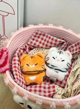 棉花娃娃卡通刺绣钥匙扣挂件